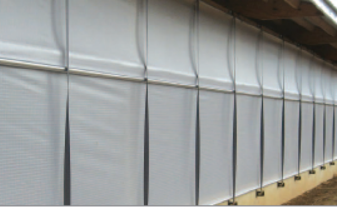 Autovent Curtain System State-of-the-art ventilation for high sidewall dairy barns.