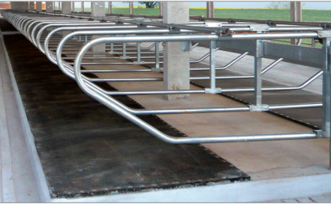Sofmat system is a durable and easy to install bedding system that integrates with the GEA free-stall mounting system.